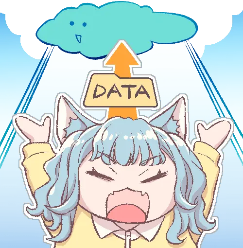クラウドにアップするイメージイラスト